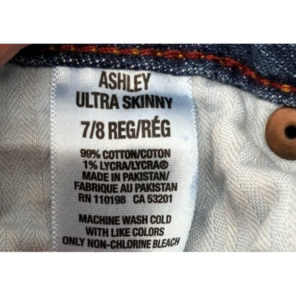 Aeropostale Ashley Utlra Skinny Jeans Juniors 7/8 Medium Wash Zipper Ankles NWT - Picture 7 of 7